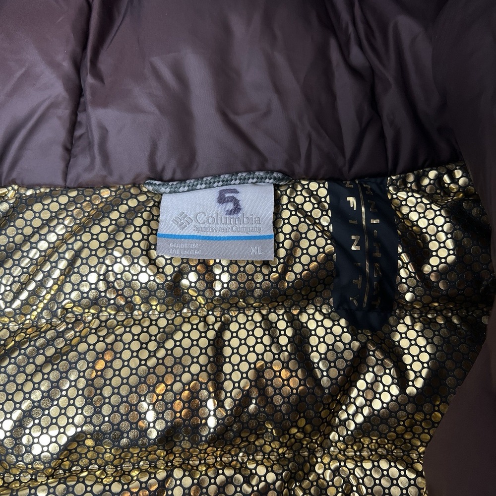 Columbia Mountain Croo II Womens XL Purple Omni-Heat Infinity 650 Down Jacket - Picture 3 of 10